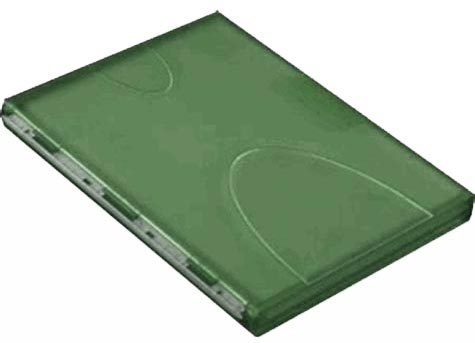 acco Mobile Organization: Cartellina 3 cm, 2101355, 2101356 VERDE MUSCHIO. Dimensioni esterne: 24,4x31,5x3cm. Capacit 250 fogli. Cartellina in plastica rigida con chiusura a scatto. Dotata di una clip esterna. Fornita di 5 buste speciali in propilene da 150 micron. (Grigia: 2101355,  Azzurro: 2101356). 63-09.