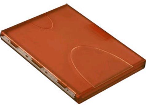 acco Mobile Organization: Cartellina  3 cm, 2101355, 2101356 ROSSO ARANCIO. Dimensioni esterne: 24,4x31,5x3cm. Capacit 250 fogli. Cartellina in plastica rigida con chiusura a scatto. Dotata di una clip esterna. Fornita di 5 buste speciali in propilene da 150 micron. (Grigia: 2101355,  Azzurro: 2101356). 63-09.