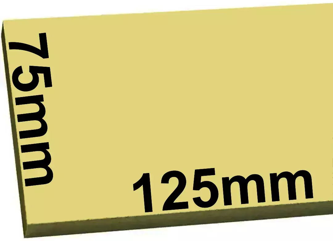 gbc Foglietti AdesivoRemovibille, 125x75mm, GIALLI Glb565501.