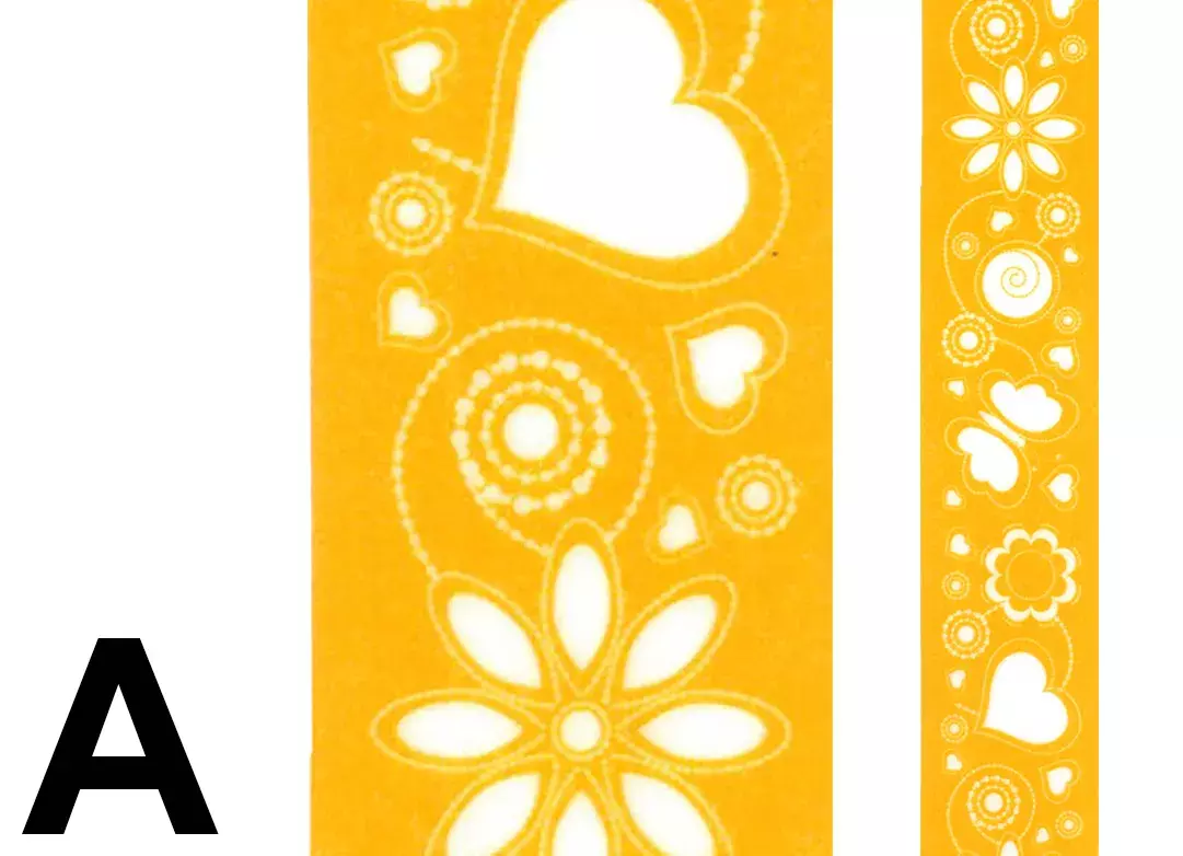 gbc Nastro Adesivo Decorativo PrimaveraArancio, A Nastro in carta di riso, Adesivo atossico specifico per bambini a base dacqua. Rimovibile senza lasciare residui, riposizionabile. Disponibile in 35 varianti. Misure: 15mm x 10metri. MADE IN GERMANY.