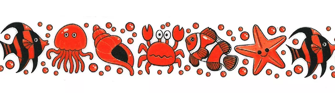 gbc Nastro Adesivo Decorativo Pesciolini, B Nastro in carta di riso, Adesivo atossico specifico per bambini a base dacqua. Rimovibile senza lasciare residui, riposizionabile. Disponibile in 35 varianti. Misure: 15mm x 10metri. MADE IN GERMANY.