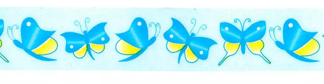 gbc Nastro Adesivo Decorativo Farfalle, E Nastro in carta di riso, Adesivo atossico specifico per bambini a base dacqua. Rimovibile senza lasciare residui, riposizionabile. Disponibile in 35 varianti. Misure: 15mm x 10metri. MADE IN GERMANY.