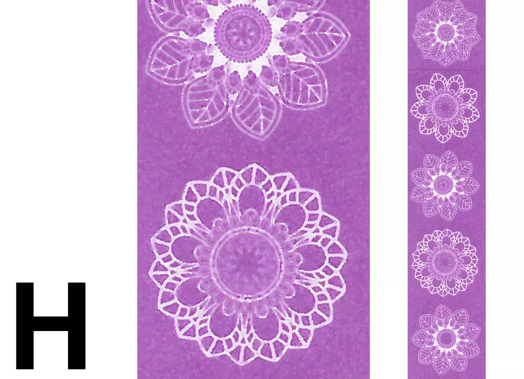 gbc Nastro Adesivo Decorativo Mandala, H Nastro in carta di riso, Adesivo atossico specifico per bambini a base dacqua. Rimovibile senza lasciare residui, riposizionabile. Disponibile in 35 varianti. Misure: 15mm x 10metri. MADE IN GERMANY.