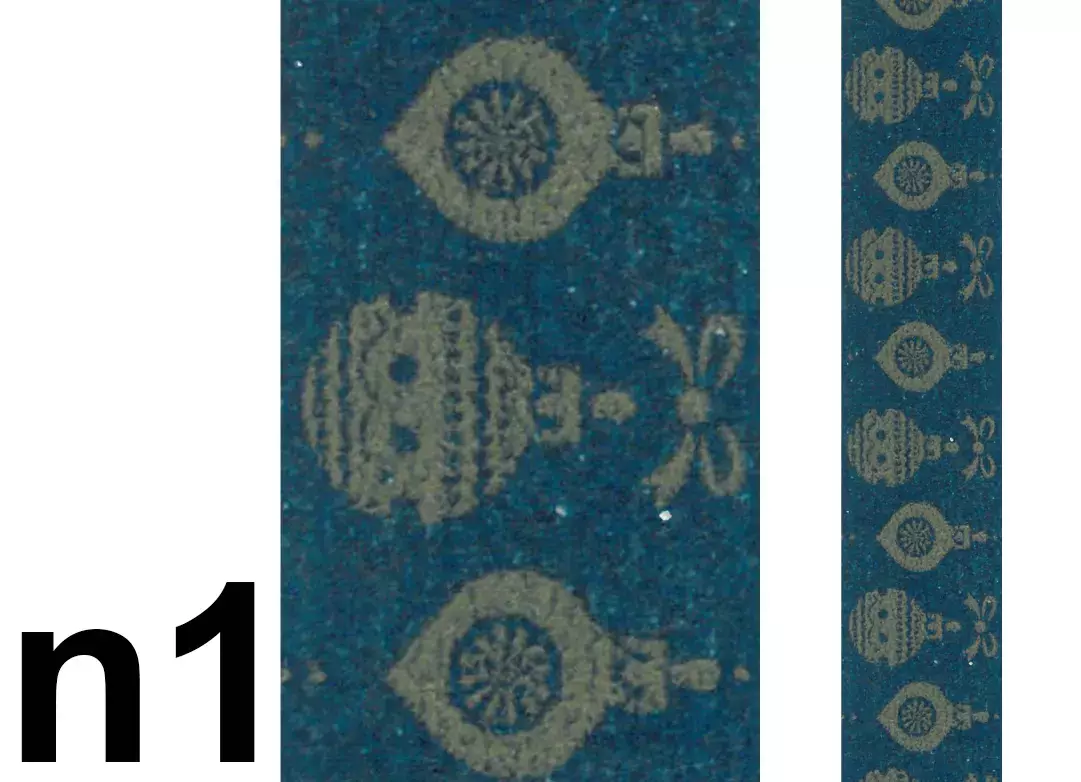 gbc Nastro Adesivo Decorativo PallineNatalizieBlu, n1 Nastro in carta di riso, Adesivo atossico specifico per bambini a base dacqua. Rimovibile senza lasciare residui, riposizionabile. Disponibile in 35 varianti. Misure: 15mm x 10metri. MADE IN GERMANY.