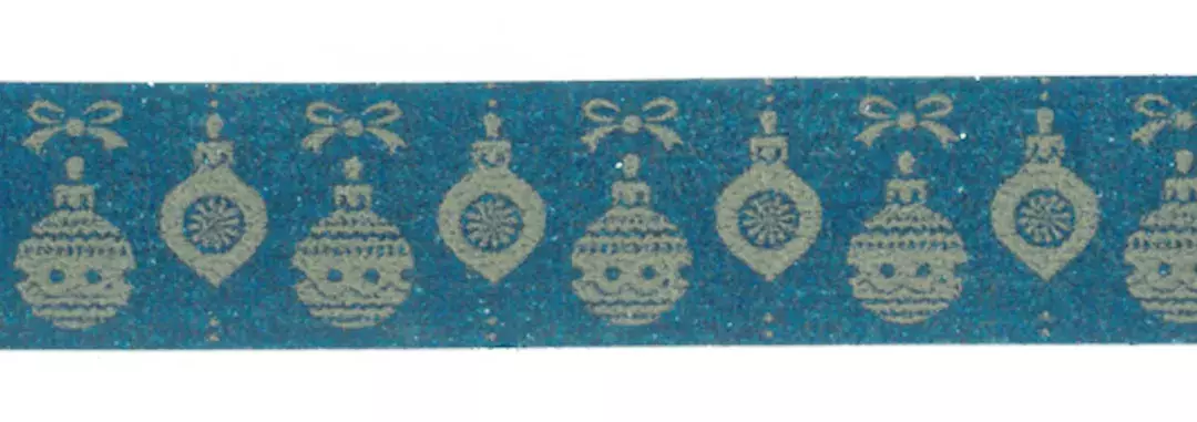 gbc Nastro Adesivo Decorativo PallineNatalizieBlu, n1 Nastro in carta di riso, Adesivo atossico specifico per bambini a base dacqua. Rimovibile senza lasciare residui, riposizionabile. Disponibile in 35 varianti. Misure: 15mm x 10metri. MADE IN GERMANY.