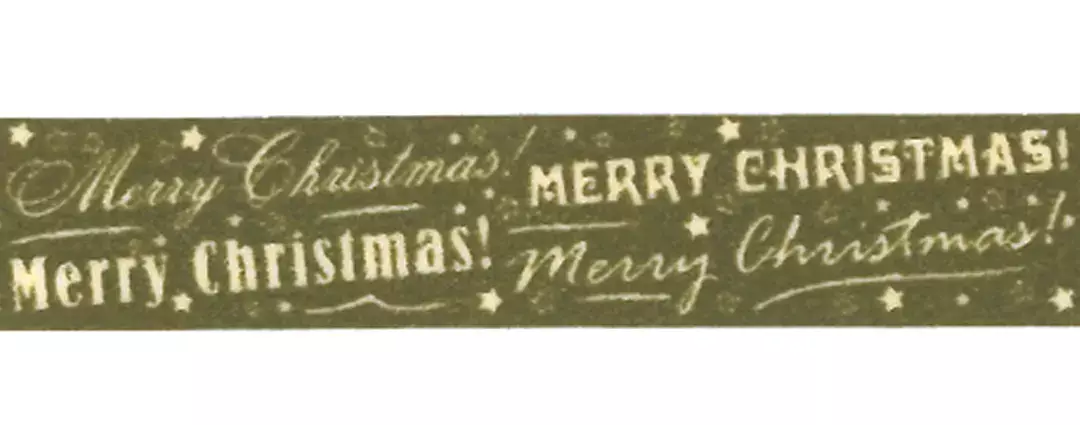 gbc Nastro Adesivo Decorativo MerryChristmas, n8 Nastro in carta di riso, Adesivo atossico specifico per bambini a base dacqua. Rimovibile senza lasciare residui, riposizionabile. Disponibile in 35 varianti. Misure: 15mm x 10metri. MADE IN GERMANY.