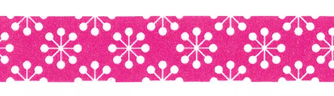 gbc Nastro Adesivo Decorativo FioreStilizzatoRosso, J Nastro in carta di riso, Adesivo atossico specifico per bambini a base dacqua. Rimovibile senza lasciare residui, riposizionabile. Disponibile in 35 varianti. Misure: 15mm x 10metri. MADE IN GERMANY.