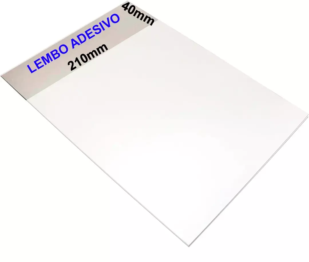 gbc Blocco Fogli Adesivo Removibile, A4 Blocco Fogli con lembo Autoadesivo Removibile alto 210x40mm. Attacca su tutte le superfici. Adesivo atossico removibile a basa acqua specifico per bambini.  MADE IN GERMANY.