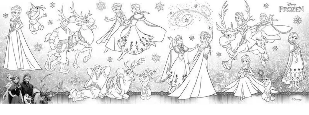 gbc RotoloDisegno BannerFROZEN Disney, 300mmX3,2m Rotolo Autoadesivo in Carta Removibile alto 30cm e lungo 3,20 metri da colorare e-o ritagliare. Adesivo atossico specifico per bambini a base acqua. Personaggio di Walt Disney. Adatto a bambini dopo i 3 anni. MADE IN GERMANY.