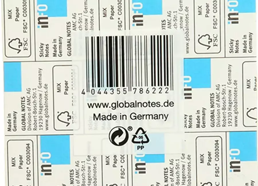 gbc Foglietti Quadretti5mm, AdesivoRemovibille, 150x100mm, BIANCHI 100X150MM. Blocchetti da 100 fogli. Prodotto originale tedesco. MADE IN GERMANY.