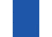 gbc Quablock B-Block, formato A4, quadro da 10mm 100 facciate, carta da 80gr, rilegatura collato nel lato lungo, senza frontespizio.