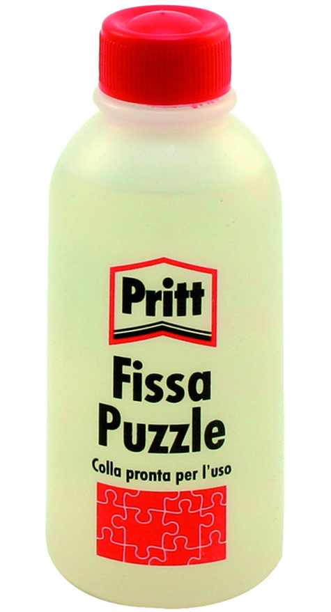 gbc Colla liquida fissapuzzle PRITT Colla speciale prolta allo uso. Basta spalmarla sulla superficie dell puzzle inito usando il distributore, oppure un cartoncino. il quadro cos ricavato pu essere scomposto.