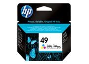 consumabili 51649AE  HEWLETT PACKARD CARTUCCIA INK-JET TRICOLORE 49 22,8ML 300 PAGINE OFFICEJET/500/590 DESKWRITER/600/600C/670C/635/700 DESKJET/350C/350CBI/600/610C/640C/660C/670C/680C/615C/690/656C/695C HP-51649AE