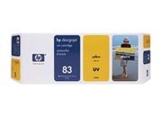 consumabili C5075A  HEWLETT PACKARD --- GIALLO 83 UV 680ML PACK 3 DESINGJET/5000/5000PS/5500/5500PS HP-C5075A