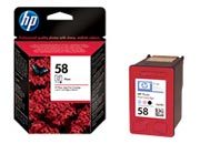 consumabili C6658AE  HEWLETT PACKARD CARTUCCIA INK-JET FOTO 58 140 PAGINE DESKJET/3840/3845/6520/5652/3650/5151/450/5150/5550/5152/5500/5600/5650/5800/5850/9650/9670/9680/9680SP/9000/D2400/D2460/F300/F370 PHOTOSMART SERIE HP-C6658AE