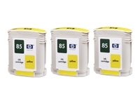 consumabili C9433A  HEWLETT PACKARD --- GIALLO 85 69ML PACK 3 DESIGNJET/30/130/90/90R HP-C9433A