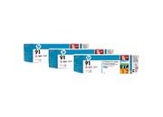 consumabili C9487A  HEWLETT PACKARD --- MAGENTA CHIARO 91 775ML PACK 3 DESIGNJET/Z6100 HP-C9487A