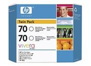 consumabili CB350A  HEWLETT PACKARD --- NERO 70 130ML PACK 2 DESIGNJET/Z2100/Z3100/Z3200 HP-CB350A