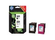 consumabili CR340EE  HEWLETT PACKARD CARTUCCIA INK-JET NERO+TRICOLORE 301 190 PAGINE BLISTER+ALLARME ACUSTICO+ ELECTROMAGNETIC+ RADIOFREC HP DESKJET 1000/1050;1050A/2000/2050;2050SE;2050A/2054/3000/3050;3050SE;3050VE;3050 HP-CR340EE