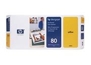 consumabili C4823A  HEWLETT PACKARD ---- GIALLO 80 DESIGNJET/1000 SERIES/1000 PLUS SERIES/1050C/1055CM.
