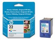 consumabili C9352CE  HEWLETT PACKARD CARTUCCIA INK-JET TRICOLORE 22XL 415P DESKJET/3920/3940 DESKJET D/2360/2460/2640 DESKJET F/300/350/380/2180/4100/4180 PSC/1400 OFFICEJET/4315/5600/5610/5615.