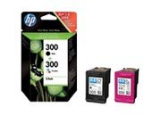 consumabili CN637EE  HEWLETT PACKARD CARTUCCIA INK-JET NERO/COLORE 300 PACK 2 DESKJET/F4580 PHOTOSMART/SERIE C4700/C4780.