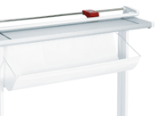 gbc Taglierina lamaRotante Ideal0105.  ConTavolo pianale A965xL1300xP380, luce taglio 1050. Altezza taglio: max. 0.8 mm. Altezza base di supporto: 900 mm. Peso: 16 kg. Made in Germany IDA0105u