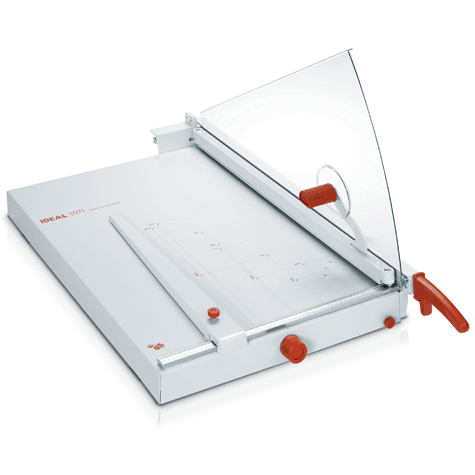 gbc Taglierina a leva IDEAL 1171 pianale L506xP765, luce taglio 710mm, 40 fogli per taglio  (70gr.-mq). Made in Germany.