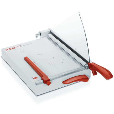 acco Taglierina a leva IDEAL 1135. Made in Germany pianale L304xP385, luce taglio 350 mm, 25 fogli per taglio  (70gr.-mq.).