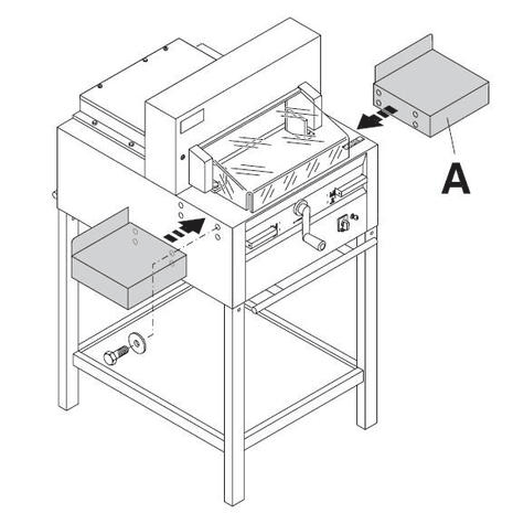 acco TAVOLE LATERALI. Made in Germany per taglierina Ideal 48x bis 66x 5255.