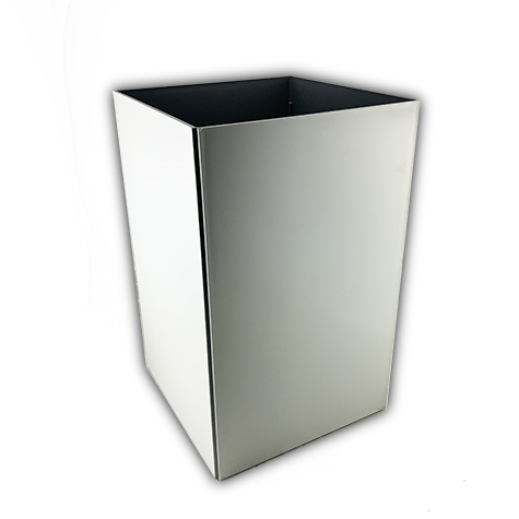 gbc Kartell, LineaSegmenti, Cestino GRIGIO mm250x250 h400, Design Michele de Lucchi.