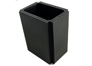 gbc Kartell, LineaSegmenti, ContenitoreAlto, NERO Da tavolo. mm49x68 h81, Design Michele de Lucchi.