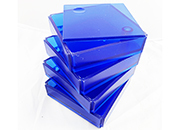 gbc Kartell, LineaSegmenti, Portaoggetti 4cassetti, BLU mm110x110 h120, Design Michele de Lucchi.