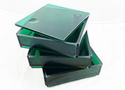 gbc Kartell, LineaSegmenti, Portaoggetti 3cassetti, VERDE mm110x110 h90, Design Michele de Lucchi KAR5131a4