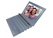 gbc Kartell, LineaSegmenti, Portaritratto, matite, GRIGIO mm180x238 h121, Design Michele de Lucchi.