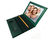 gbc Kartell, LineaSegmenti, Portaritratto, matite, VERDE mm180x238 h121, Design Michele de Lucchi.