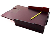 gbc Kartell, LineaSegmenti, Vaschetta corrispondenza, ROSSO mm264x340 h61, Design Michele de Lucchi.