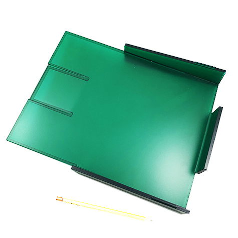 gbc Kartell, LineaSegmenti, Vaschetta corrispondenza, VERDE mm264x340 h61, Design Michele de Lucchi.