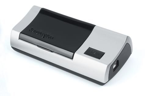 acco Scanner per biglietti da visita  Piccolo scanner per biglietti da visita. Scansione su fronte e su retro. Supporto multilingue (UK, FR, SP, IT, DE, NL) e riconoscimento delle parole per esportare in un foglio elettronico il testo scannerizzato. .