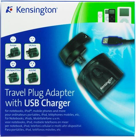 acco Travel Plug Adapter USB Charger     Adattatore di corrente universale compatto CA e USB. Pu essere utilizzato in pi di 150 paesi. Trasforma il voltaggio per i dispositivi USB. Ideale per ricaricare telefoni cellulari, PDA, computer notebook, etc..