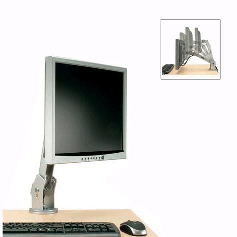 acco Porta monitor TFT Budget Gas Arm Salva spazio ergonomico con meccanismo a gas. Per monitor TFT fino a 17. Grazie al sistema Smartfit sai sempre qual  la migliore posizione che ti garantisce benefici ergonomici. Braccio per monitor TFT fino a 17.