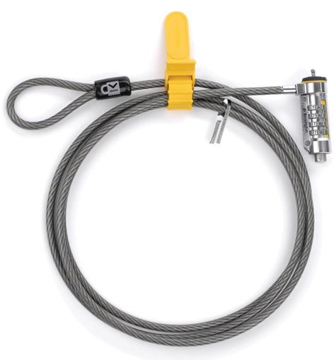 acco Cavo sicurezza Combination Notebook Lock Lucchetto a combinazione a 4 numeri. Non  richiesta alcuna chiave. 10.000 combinazioni possibili per impostare facilmente il tuo codice. Cavo in acciaio antitranciada 4mm. Lunghezza 1,8m.