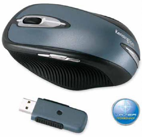 acco Mouse wireless Pilot Laser Pro Tracciamento ad avanzata tecnologia laser. Mini ricevitore Wireless a radiofrequenza 2.4Ghz. Raggio dazione fino a 10 metri. 6 tasti personalizzabili per evitare le azioni ripetitive. Scrolling 4 direzioni. Lati in gomma flessibile antiscivolo.