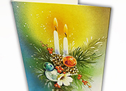 carta Biglietto chiudipacco, Due Candele KRT040265.