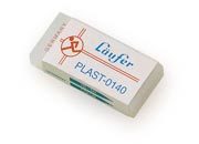gbc Gomma PLAST Lufer. in plastica trasparente per matite e pastelli LEB0140.