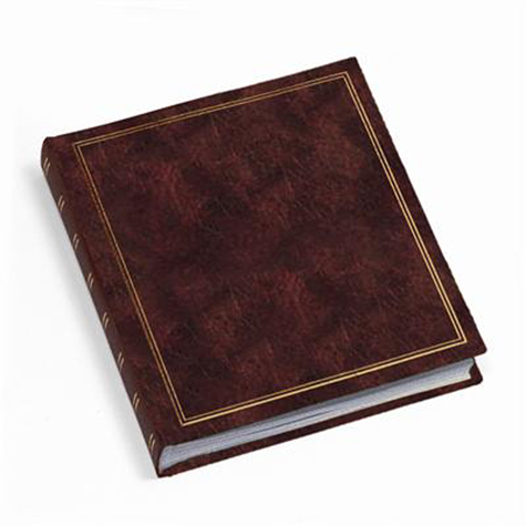 gbc Album foto con 50 fogli in cartoncino+velina. Formato 30x33cm Possibilit di inserire foto di vari formati. Rilegatura a libro cartonata rigida in VinylPelle MARRONE.