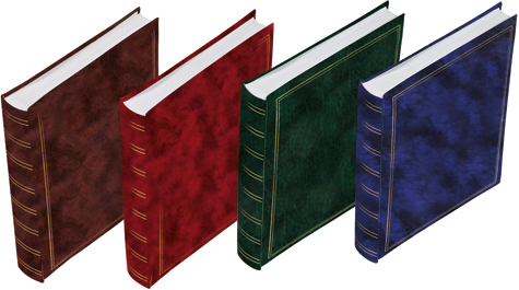 gbc Album foto con 40 fogli in cartoncino+velina. Formato 26x30cm Possibilit� di inserire foto di vari formati. Rilegatura a libro cartonata rigida in VinylPelle MARRONE.