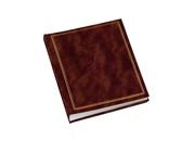 gbc Album foto con 30 fogli in cartoncino+velina. Formato 26x30cm Possibilit di inserire foto di vari formati. Rilegatura a libro cartonata rigida in VinylPelle MARRONE.