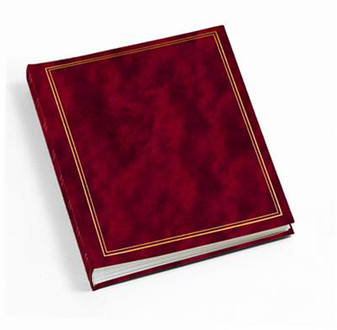 gbc Album foto con 30 fogli in cartoncino+velina. Formato 26x30cm Possibilit di inserire foto di vari formati. Rilegatura a libro cartonata rigida in VinylPelle ROSSO.