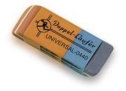 gbc Gomma UNIVERSAL L�ufer, in caucci� per matite ed inchiostri in blister da 2 gomme. Prodotto originale tedesco. MADE IN GERMANY.